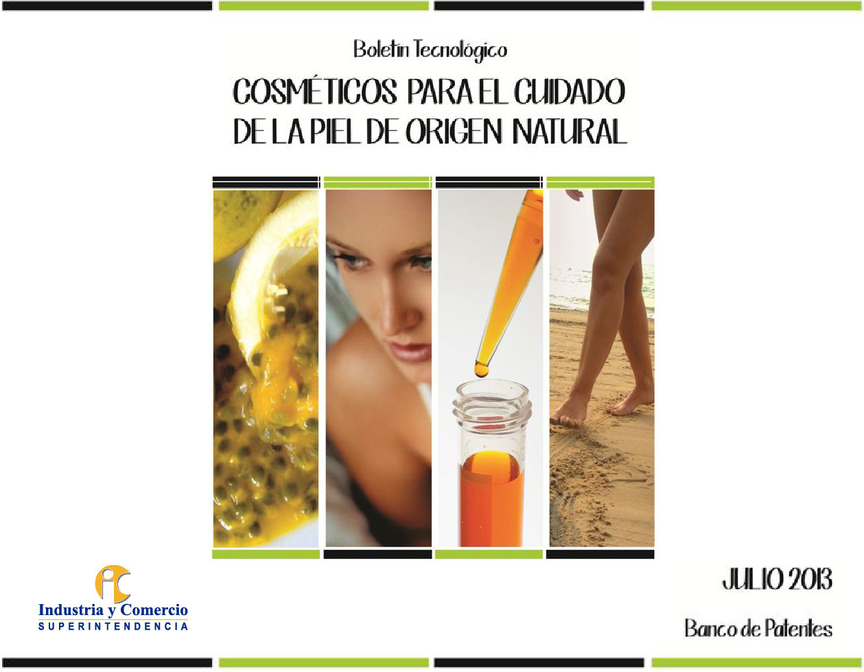 Muestra una composición de cuatro imágenes que incluyen frutas, un rostro y un gotero con líquido