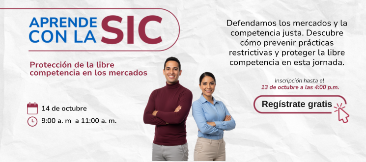 Banner con el titulo Aprende con la SIC