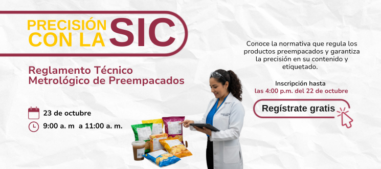 Banner con información de Precisión con la SIC