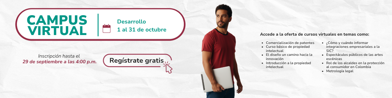 Imagen que invita a inscribirse en los cursos virtuales con registro gratis hasta el 29 de septiembre