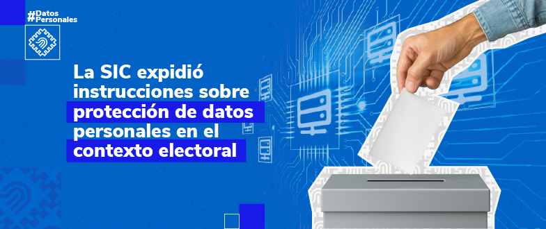 Poster protección de datos personales en el contexto electoral