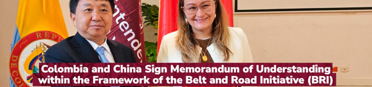 Fotografía y texto de Colombia and China Sign Memorandum