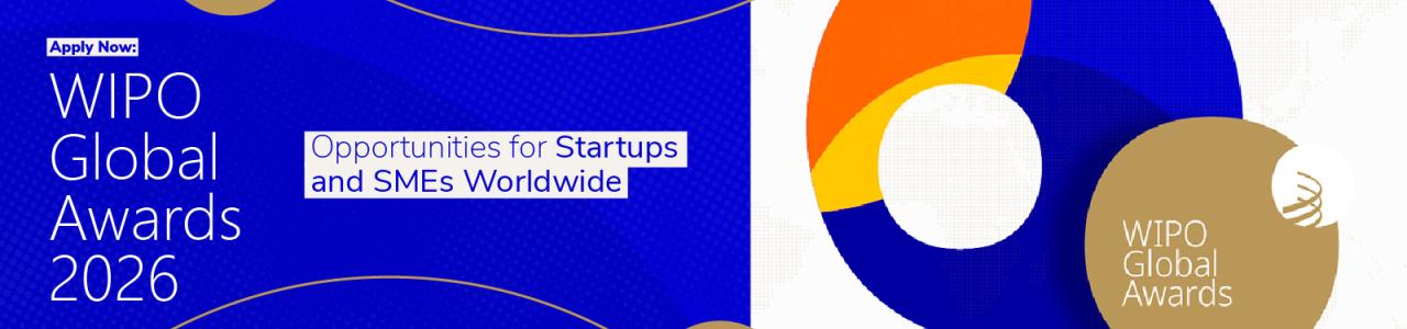 Image with the tittle of de new and WIPO's logo