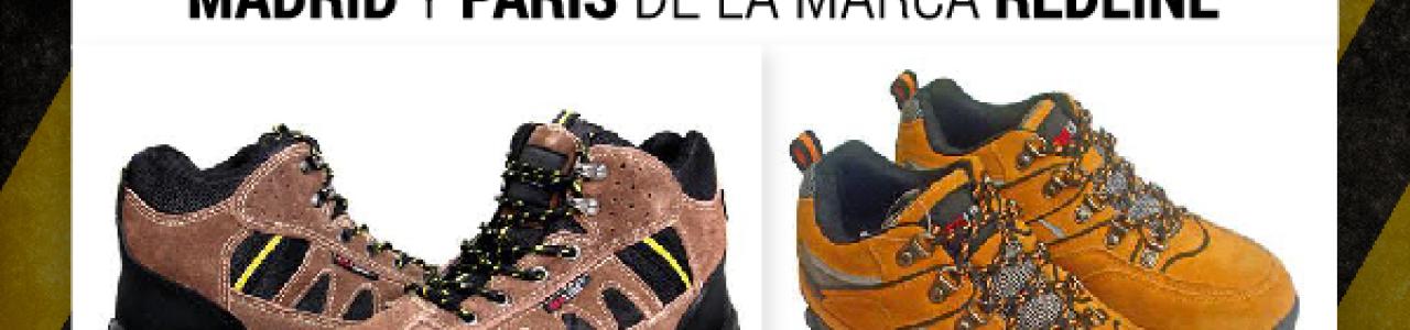 Banner Aviso preventivo de seguridad para el uso de las botas de seguridad referencias Madrid y París de la marca REDLINE