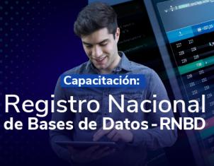 Banner de Capacitación Registro Nacional de Bases de Datos