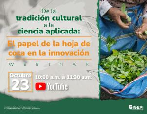 Poster con el nombre y la información del evento