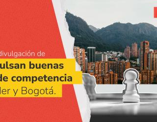 Banner con el titulo de la noticia, con una ilustración que muestra piezas de ajedrez frente a un paisaje urbano.