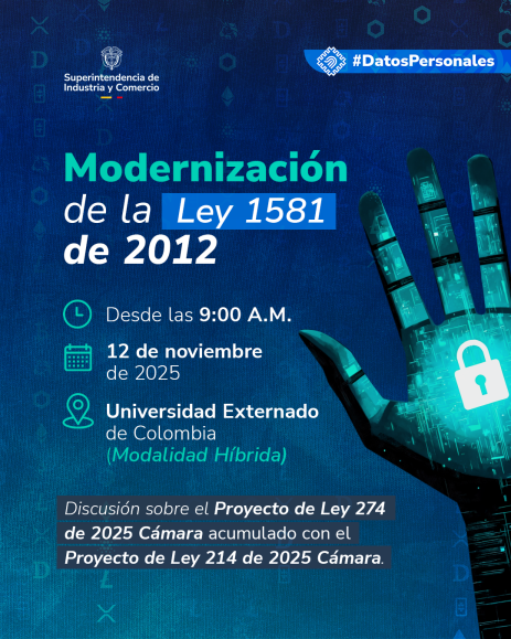 Anuncio de Modernización de la Ley 1581 de 2012