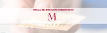 Banner Recall del producto Condones M®